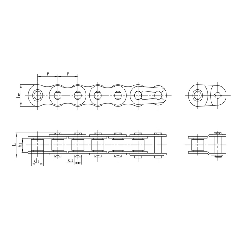 스테인레스 스틸 짧은 피치 정밀 롤러 체인