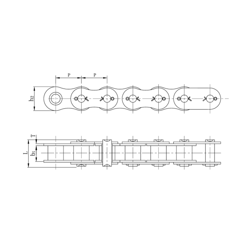 분할형 짧은 피치 정밀 롤러 체인(A 시리즈)