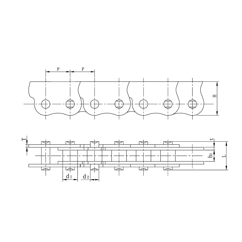 자동문 및 창문용 우수한 솜씨로 노화 방지 측면 활 방지 체인